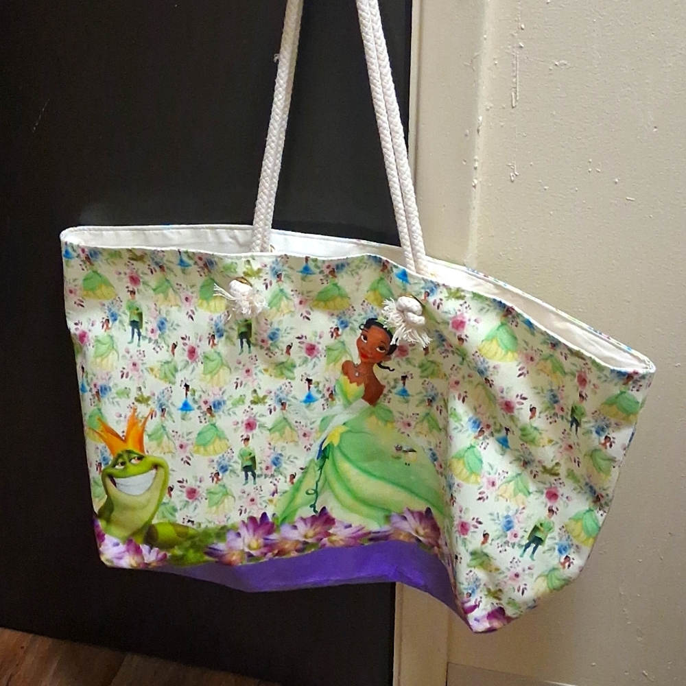 Princess and Frog Themed Tote Bag